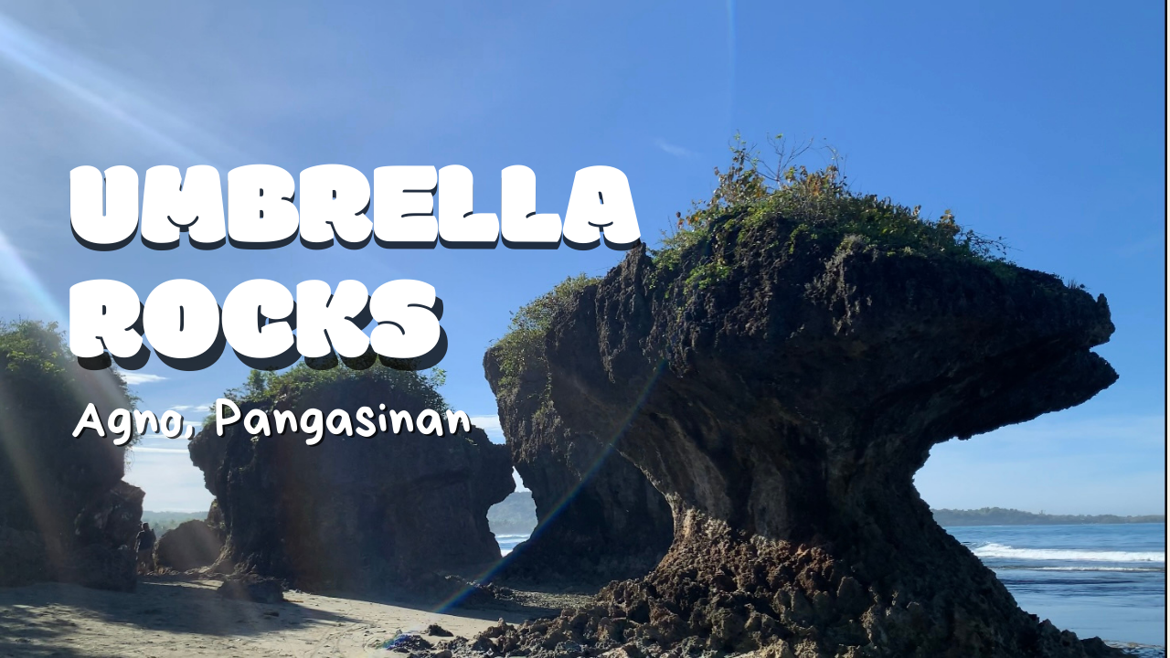 Youtube Thumbnail "Umbrella Rock Pangasinan"